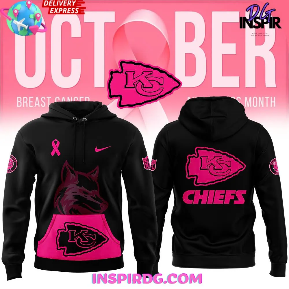 -Kansas City Chiefs Breast Cancer Awareness 2024 Hoodie