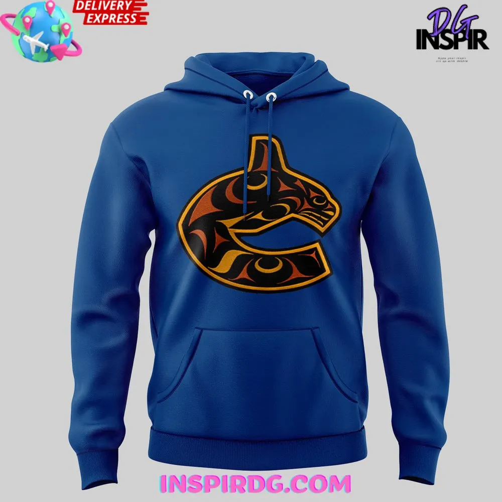 -Vancouver Canucks Honouring Truth and Reconciliation Blue Hoodie