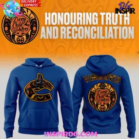 -Vancouver Canucks Honouring Truth and Reconciliation Blue Hoodie