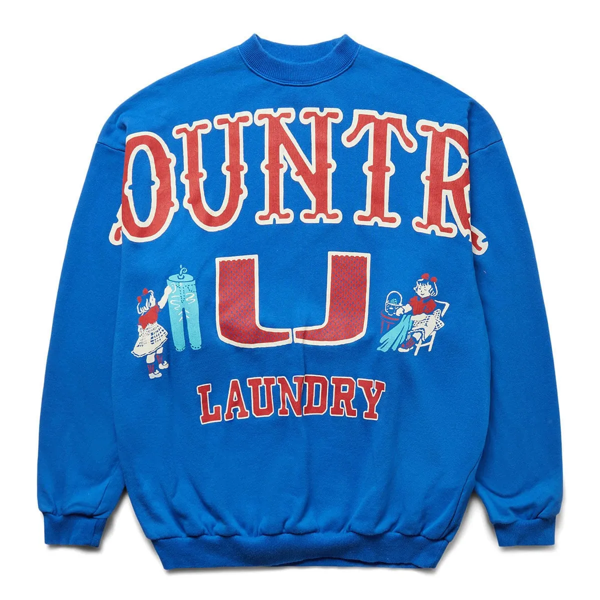 30 /- FLEECE BIG SWEATSHIRT (BIG KOUNTRY) BLUE