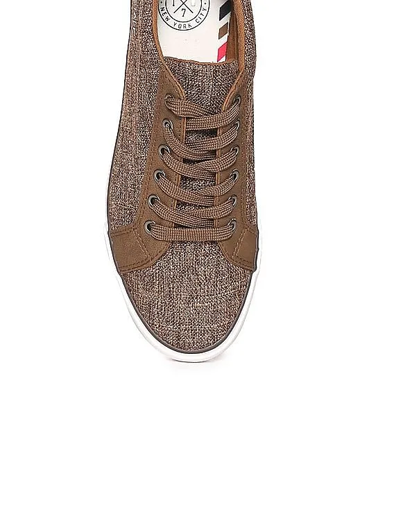 Aeropostale Patterned Weave Lace Up Sneakers