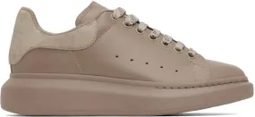 Alexander McQueen Taupe Oversized Sneakers