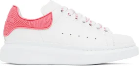 Alexander McQueen White & Pink Oversized Sneakers