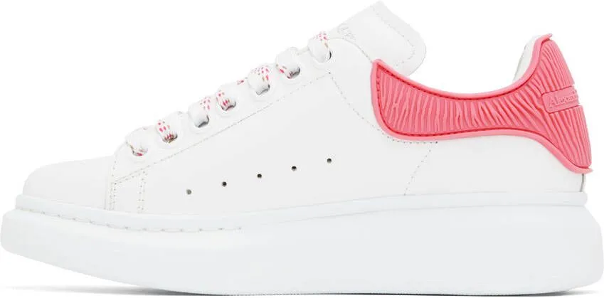 Alexander McQueen White & Pink Oversized Sneakers