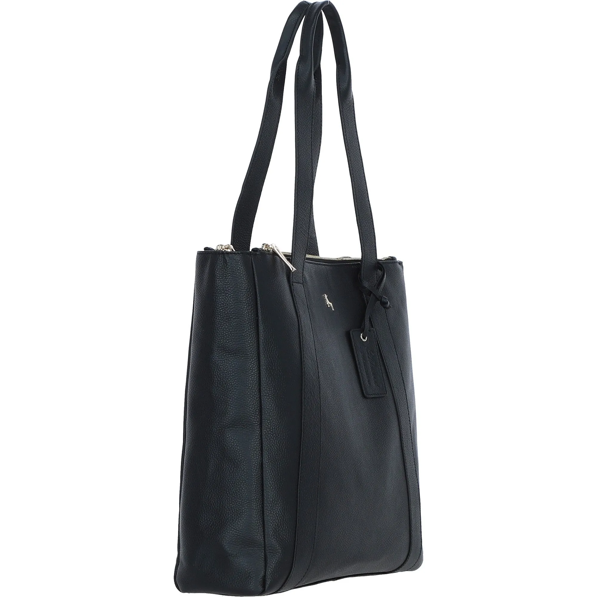 Ashwood Modern Black Leather Shoulder Bag: 63004