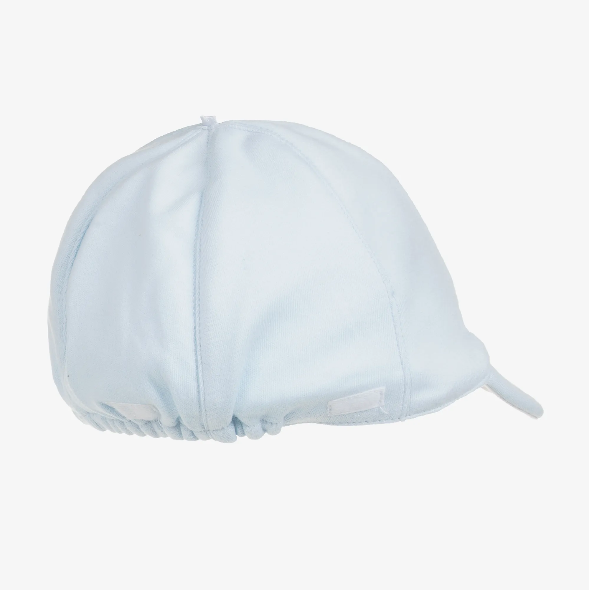 Baby Boys Pale Blue Cotton Sun Hat