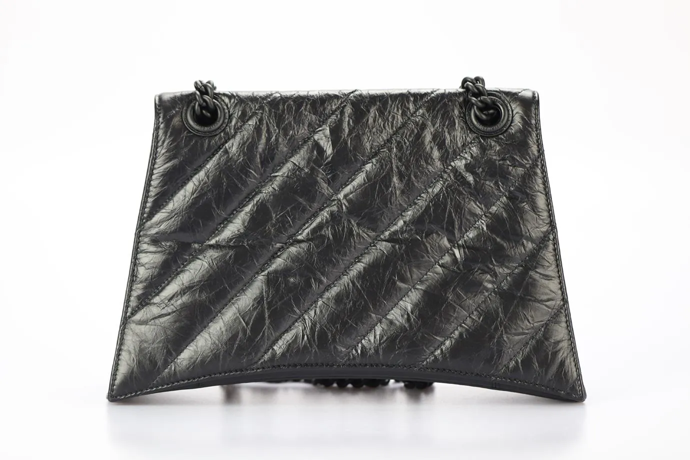 BALENCIAGA CRUSH MEDIUM QUILTED LEATHER SHOULDER BAG