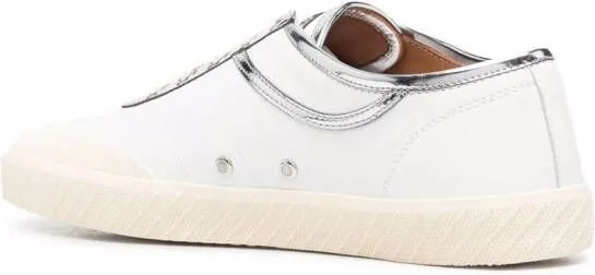 Bally metallic low-top sneakers White