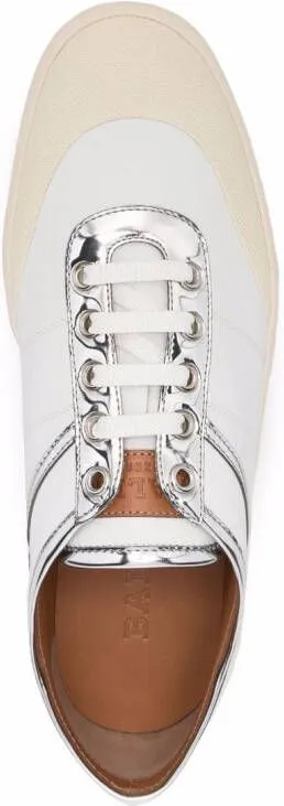 Bally metallic low-top sneakers White