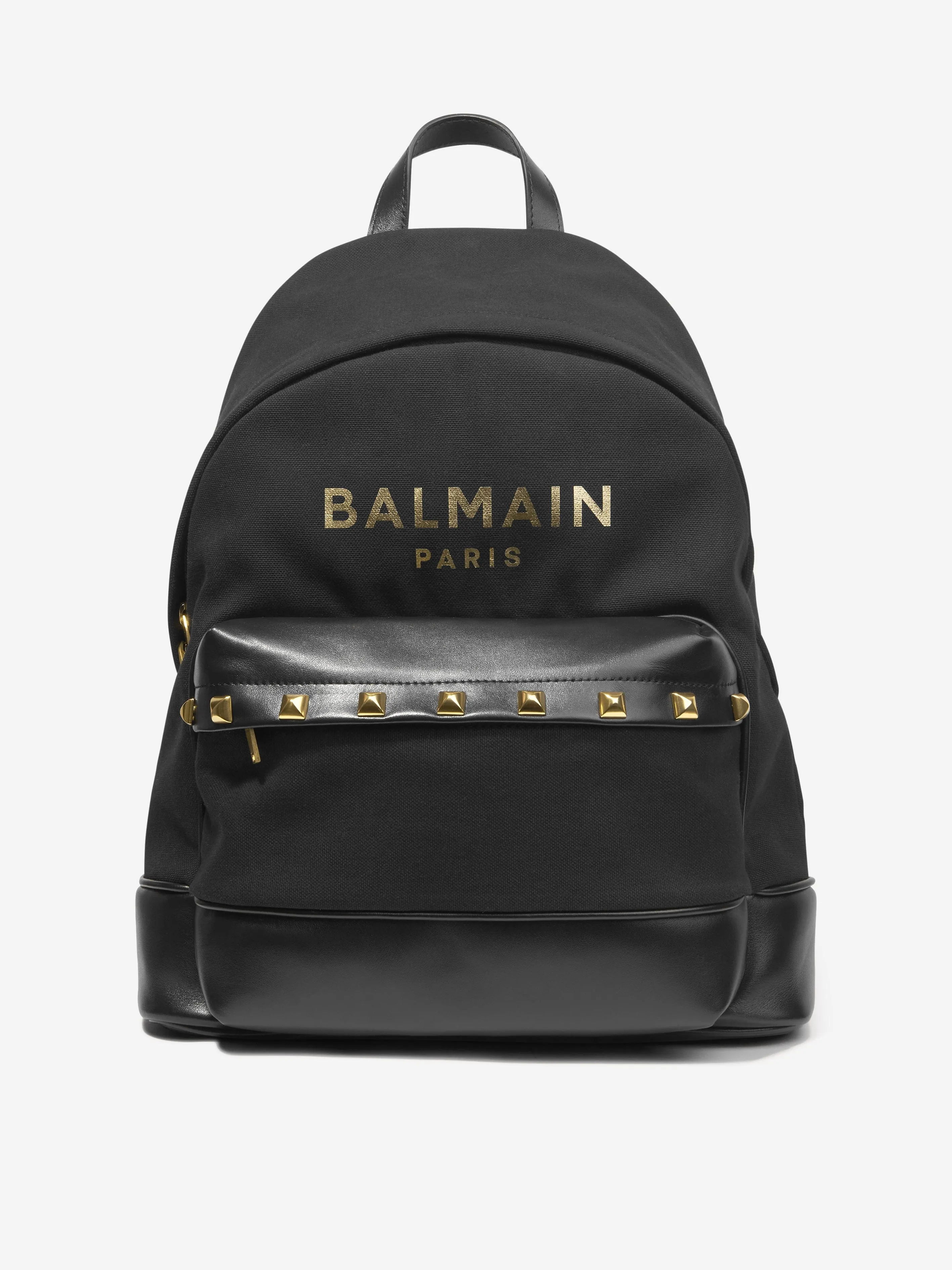 Balmain Kids Logo Backpack in Black