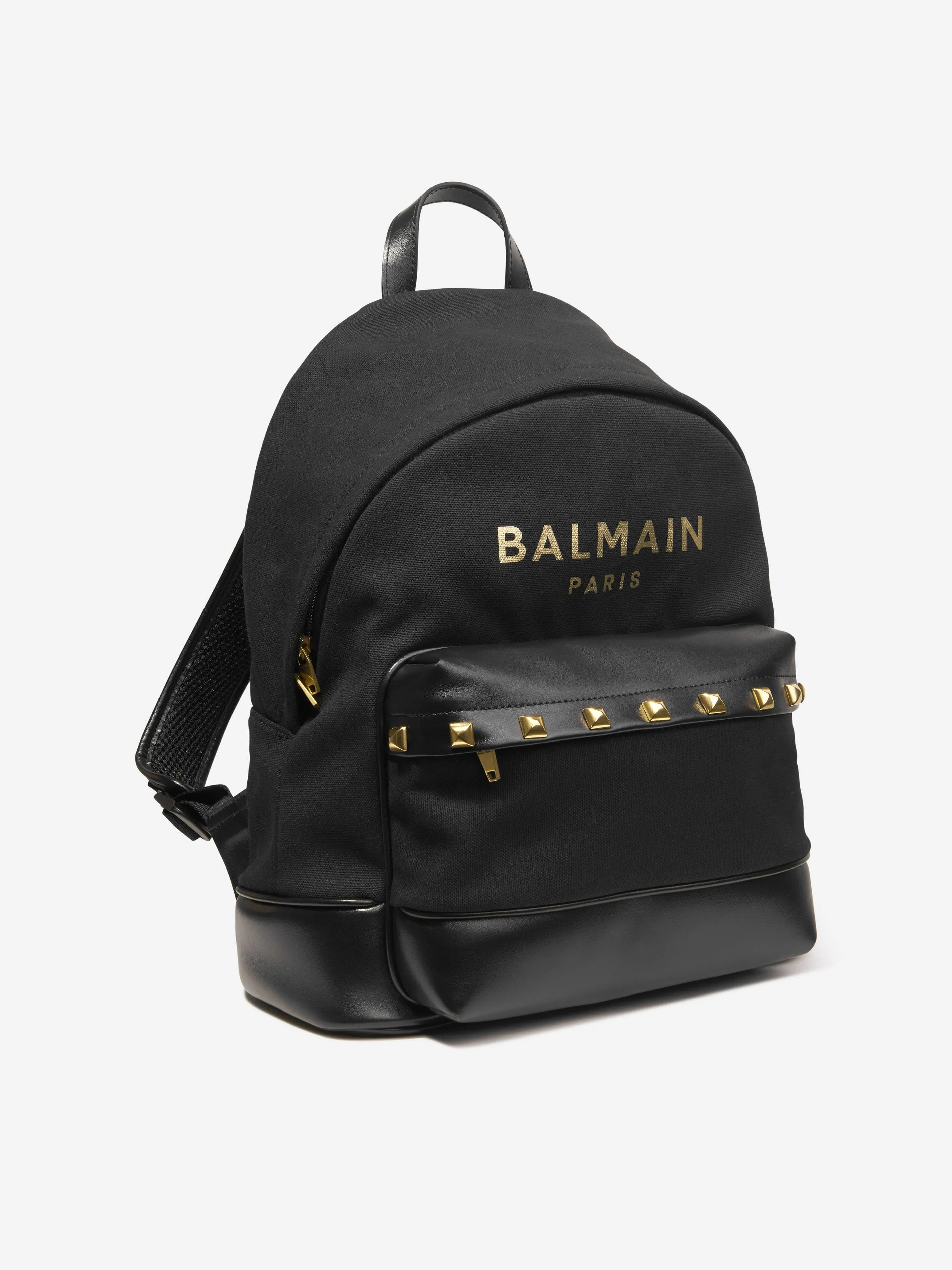 Balmain Kids Logo Backpack in Black