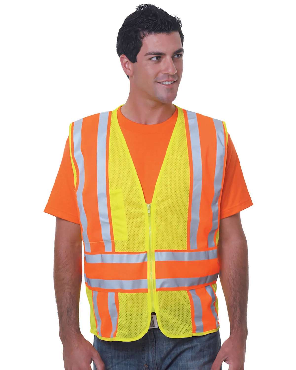 Bayside BA3787  Unisex ANSI Mesh Vest