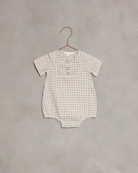 Beau Romper (dove check)