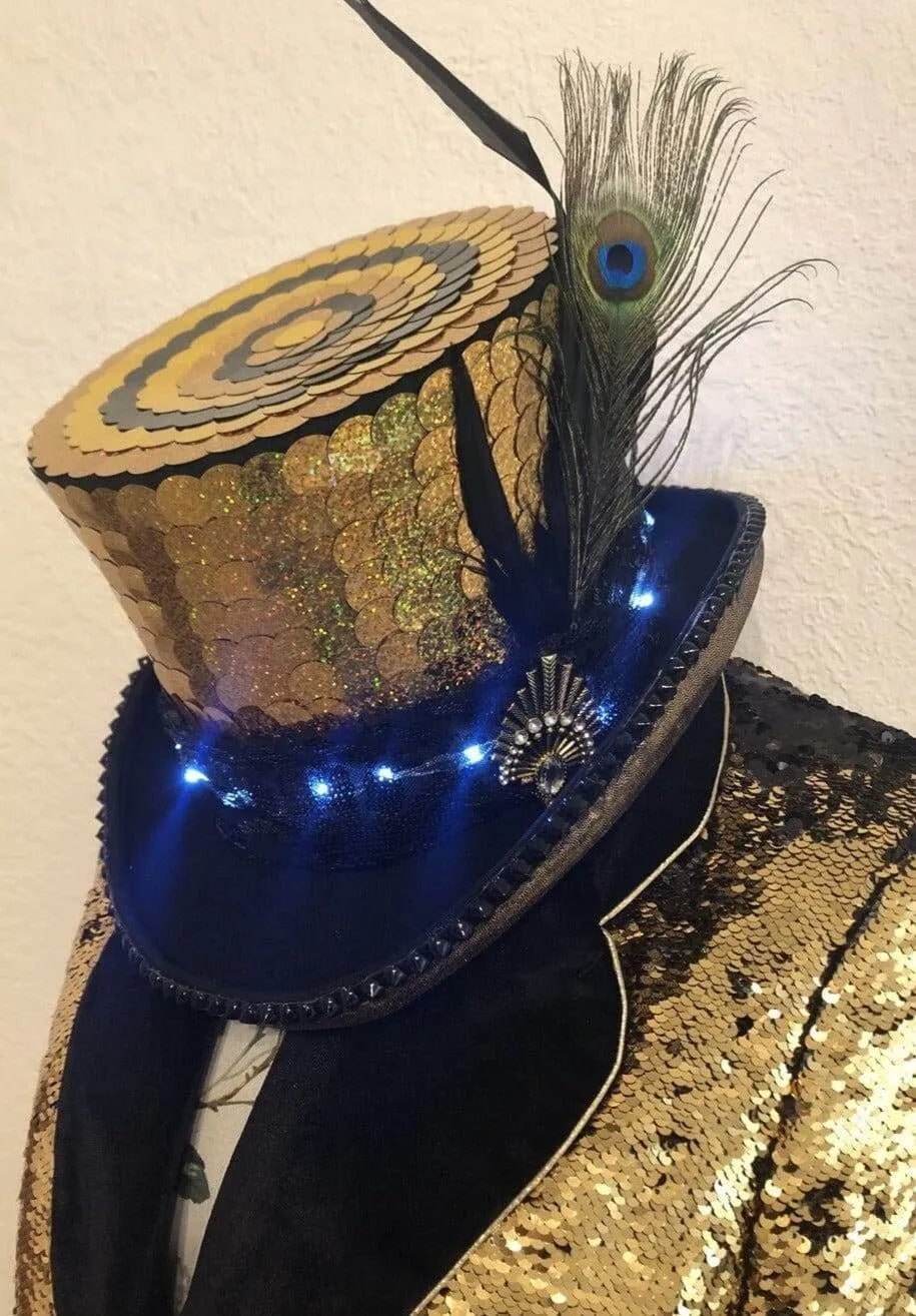 Bespoke Sequin Top Hat