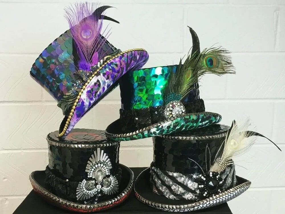 Bespoke Sequin Top Hat