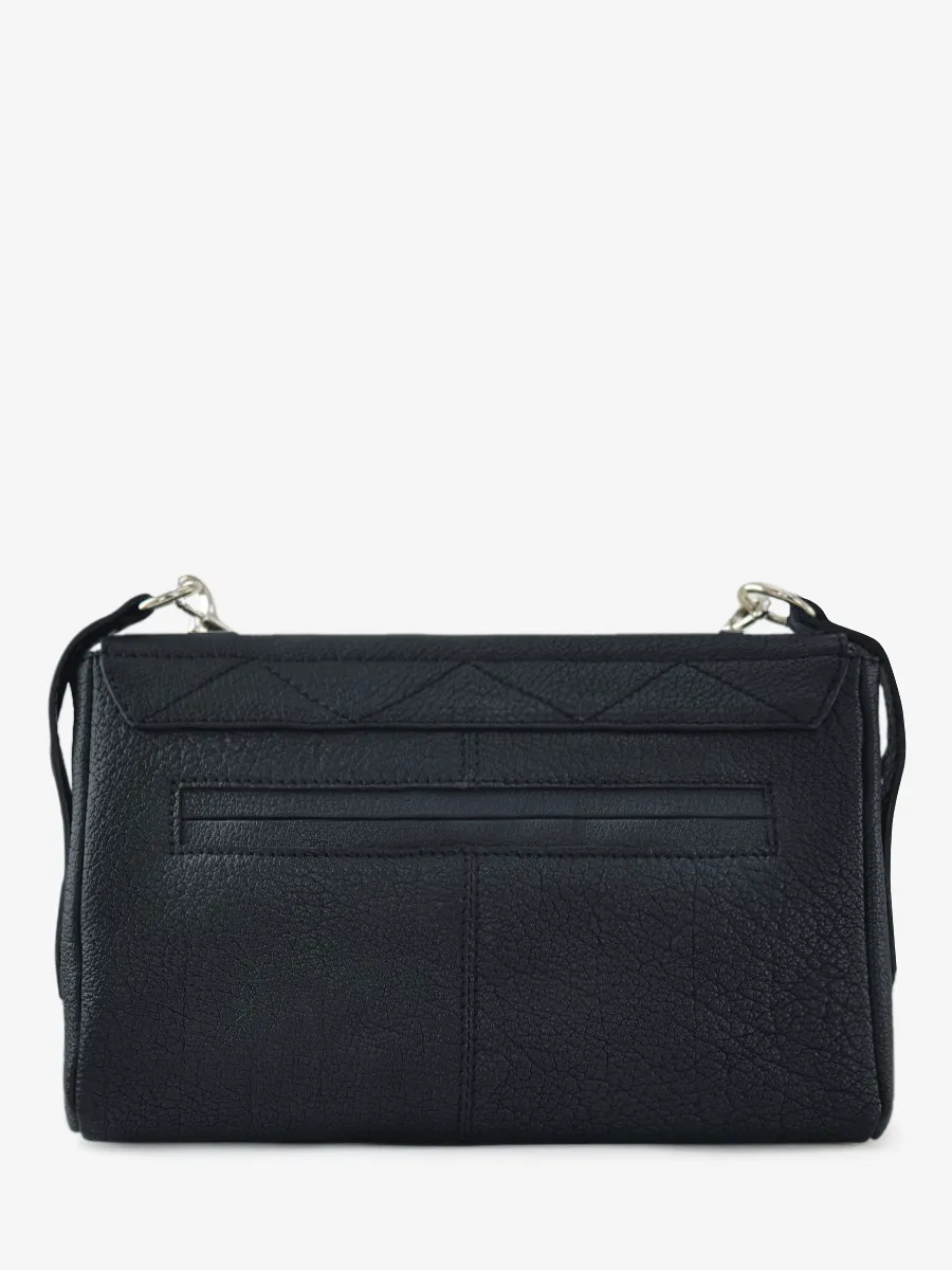 Black Leather Cross-body Bag for Women - Diane S Black | PAUL MARIUS