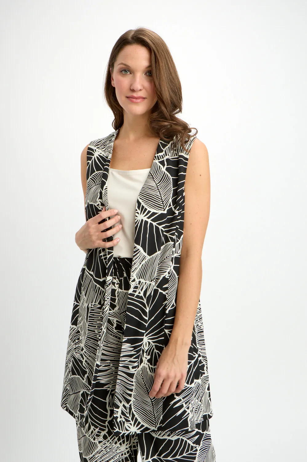 Bohemian Leaf Pattern Vest Style 241182