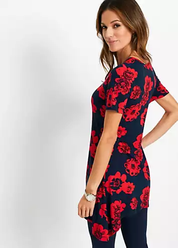 bonprix Hanky Hem Floral Tunic | Grattan