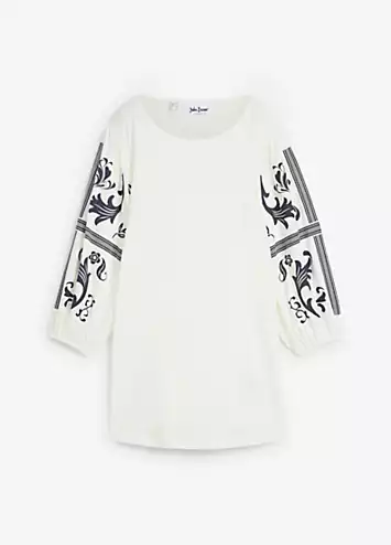 bonprix Jersey Printed Sleeve Tunic | Grattan