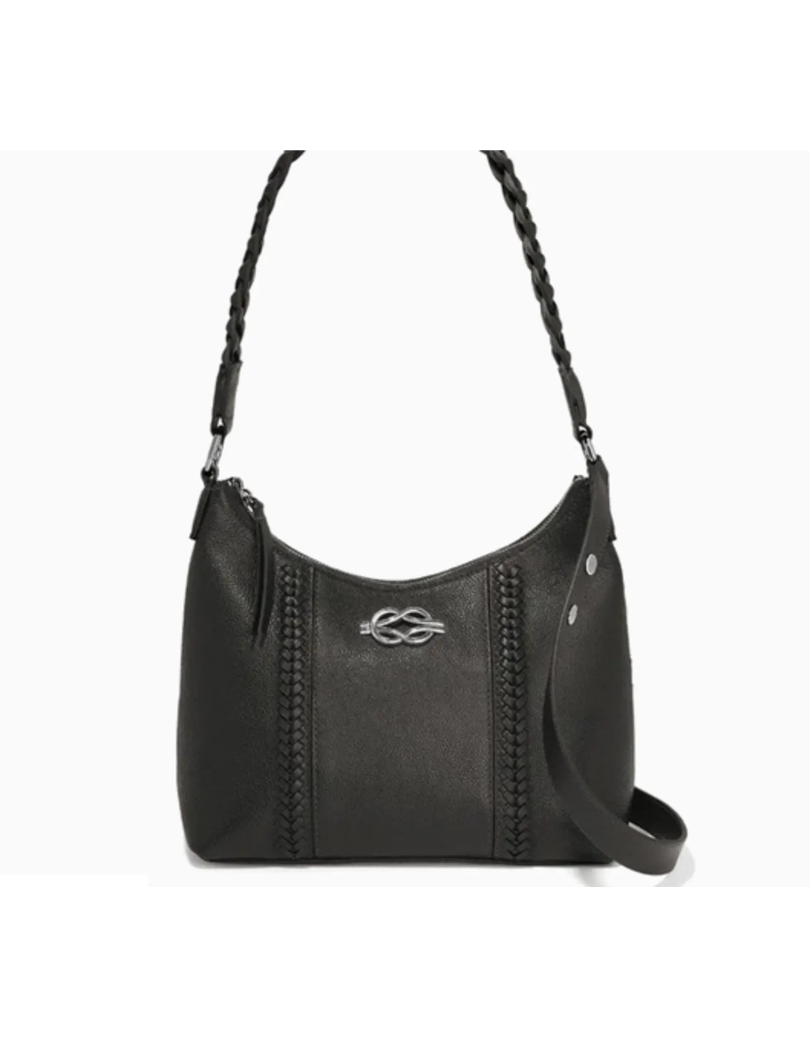 Brighton Black Interlock Faye Shoulder Bag