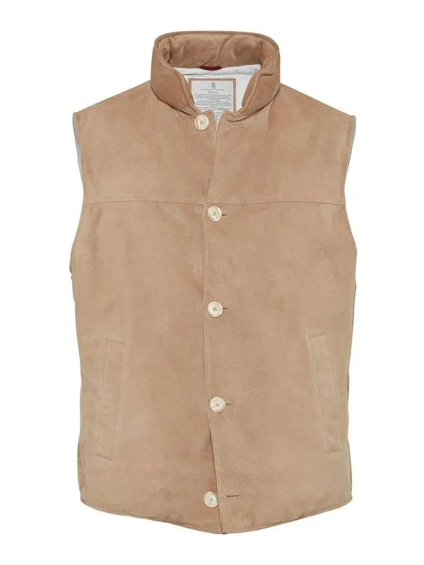 Brunello Cucinelli Padded Leather Vest