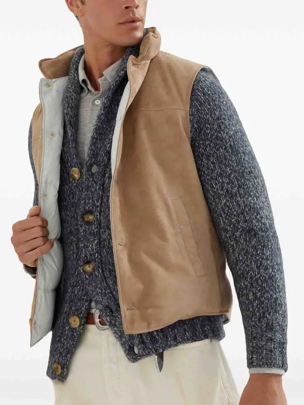 Brunello Cucinelli Padded Leather Vest