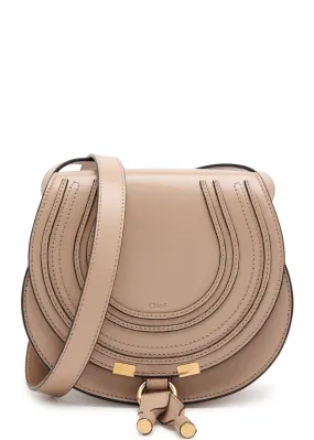 CHLOE Marcie small glossed leather saddle bag -                         -                     -                