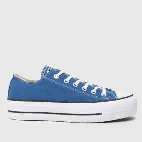 Converse all star lift ox trainers in blue