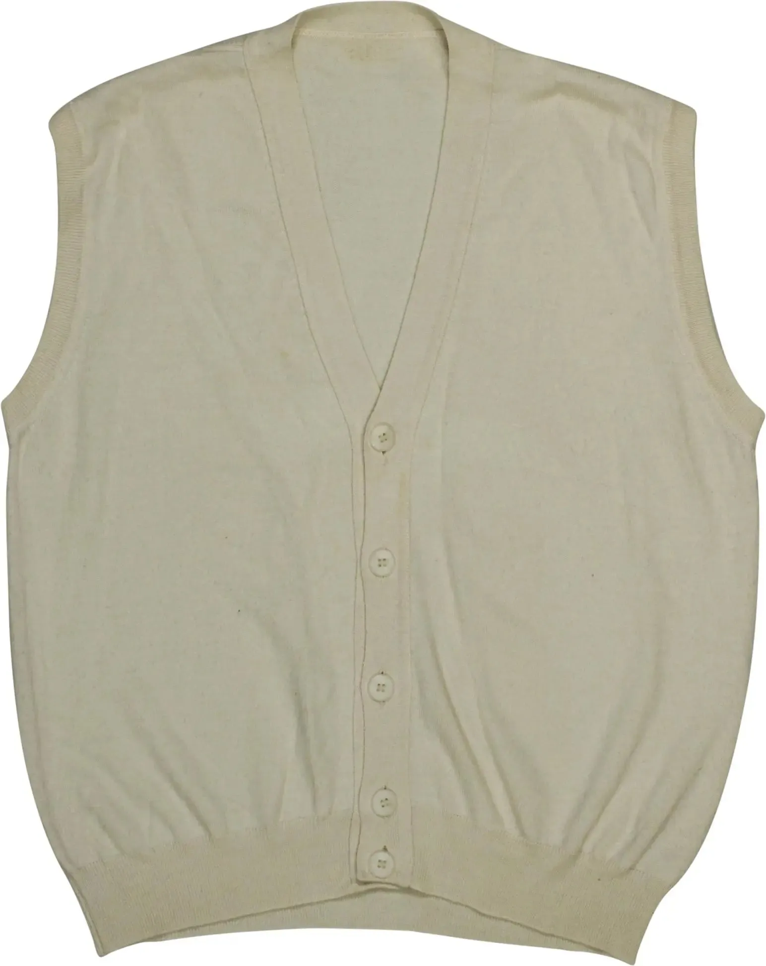 Cream Vest with Buttons | ThriftTale