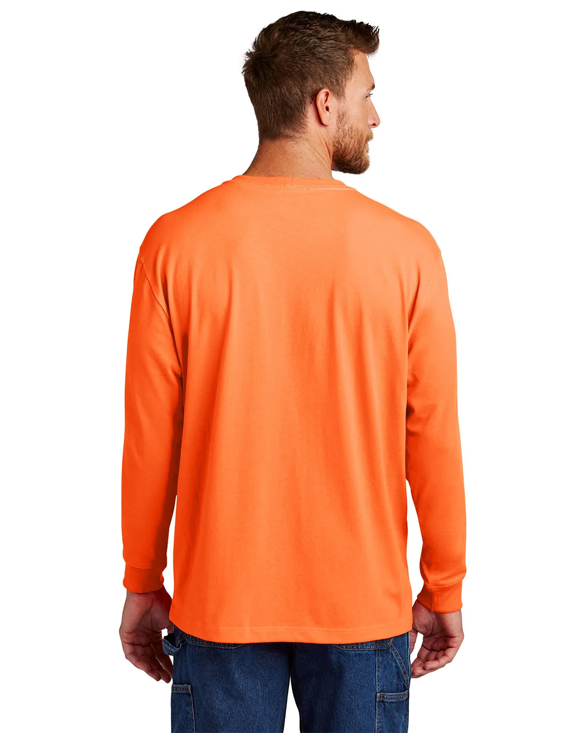 Custom Embroidered Carhartt CTK126 Men 6.75 oz Workwear Pocket Long Sleeve T-Shirt