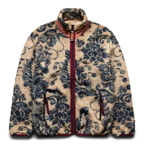 DAMASK FLEECE ZIP BLOUSON BEIGE | Bodega