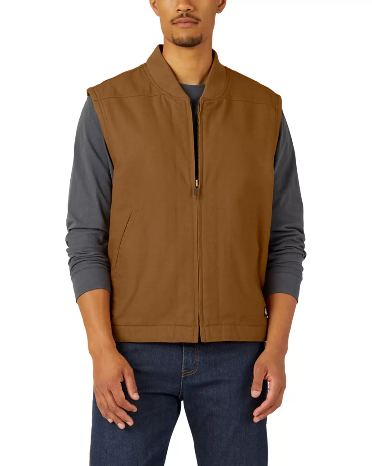 Dickies Workwear TE357 Men's Sherpa-Lined Duck Vest SKU: TE357