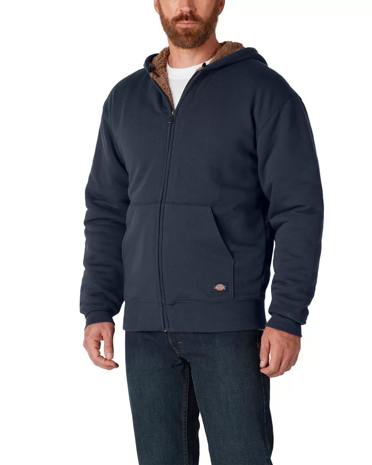 Dickies Workwear TW457 Men's Sherpa-Lined Full-Zip Hooded Sweatshirt SKU: TW457