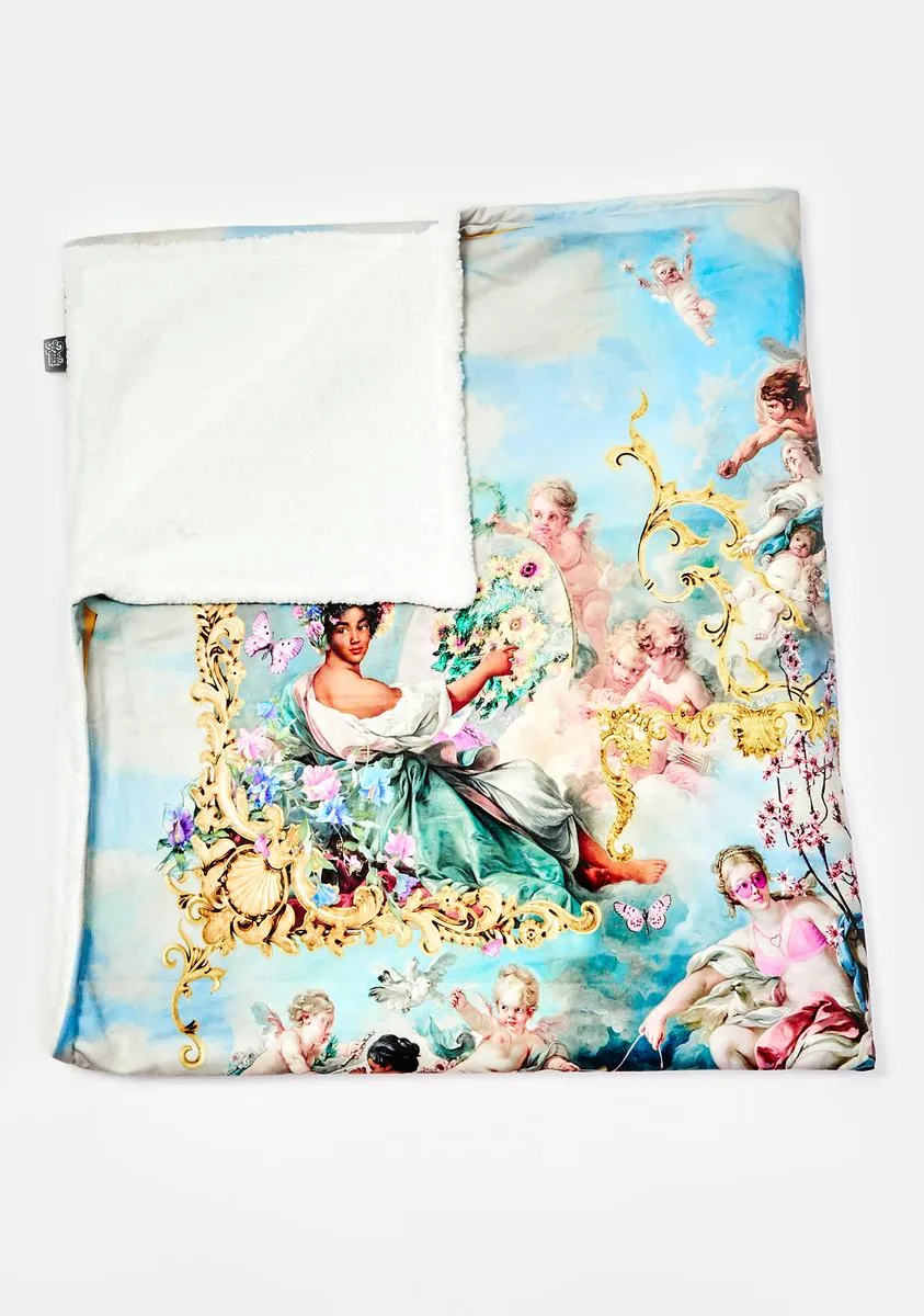 Divine Lush Opulence Fleece Throw Blanket-