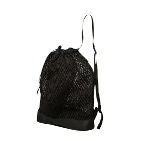 DOUBLE FACE MESH SHOULDER BAG BLACK | Bodega