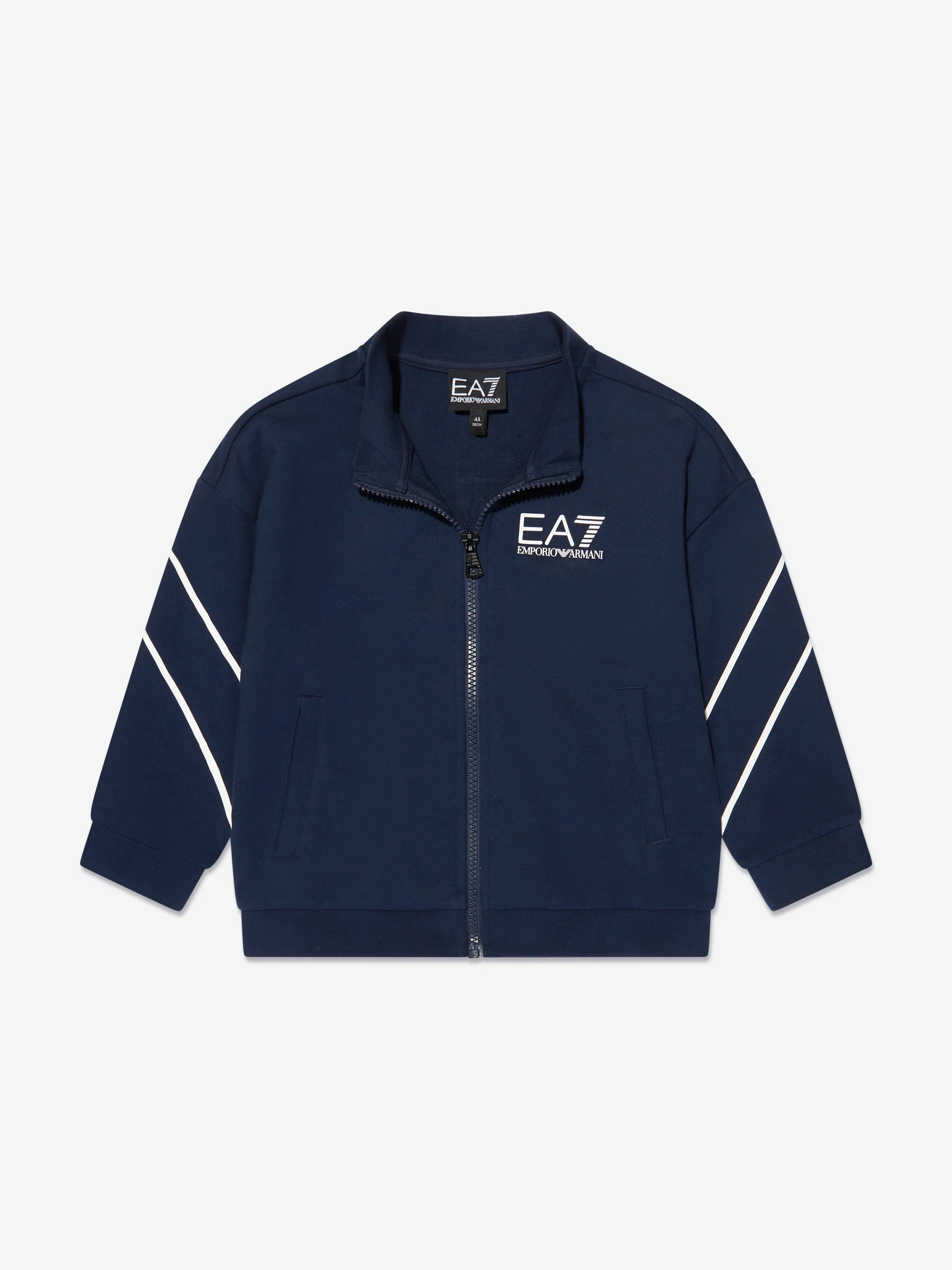 EA7 Emporio Armani Boys Train Logo Tracksuit in Navy