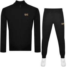 EA7 Emporio Armani Logo Tracksuit Black