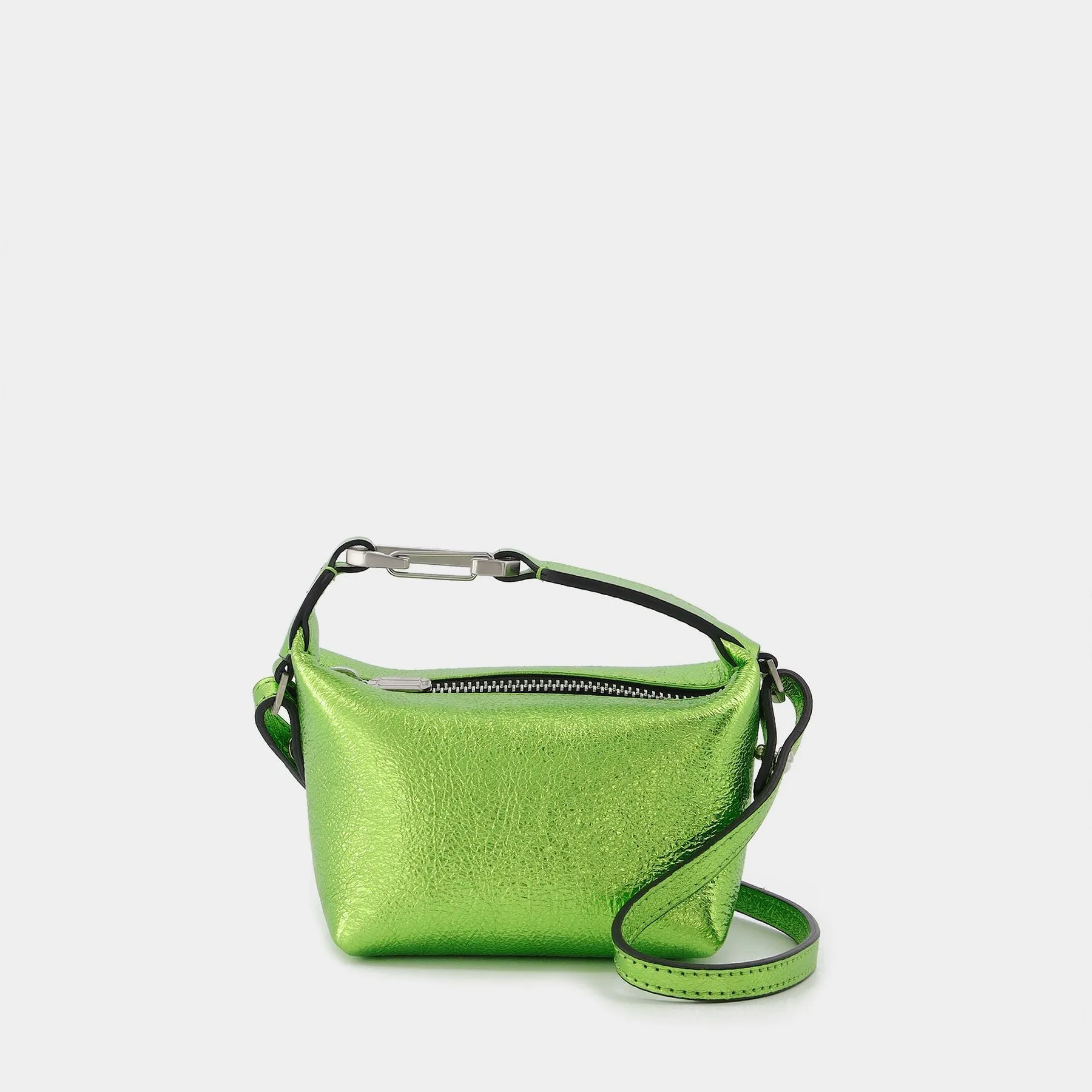 Eera  Tiny Moon Bag in Green Leather