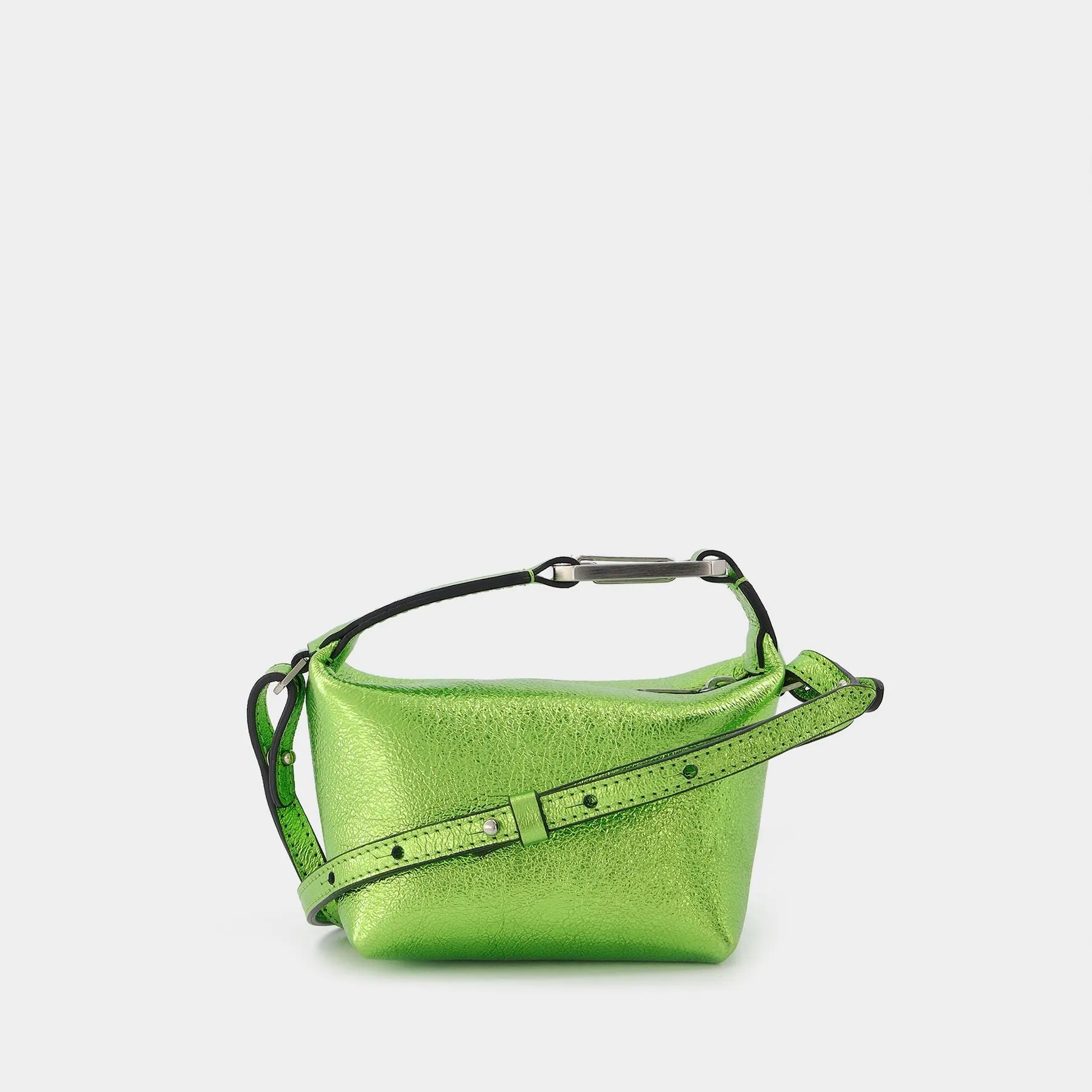 Eera  Tiny Moon Bag in Green Leather