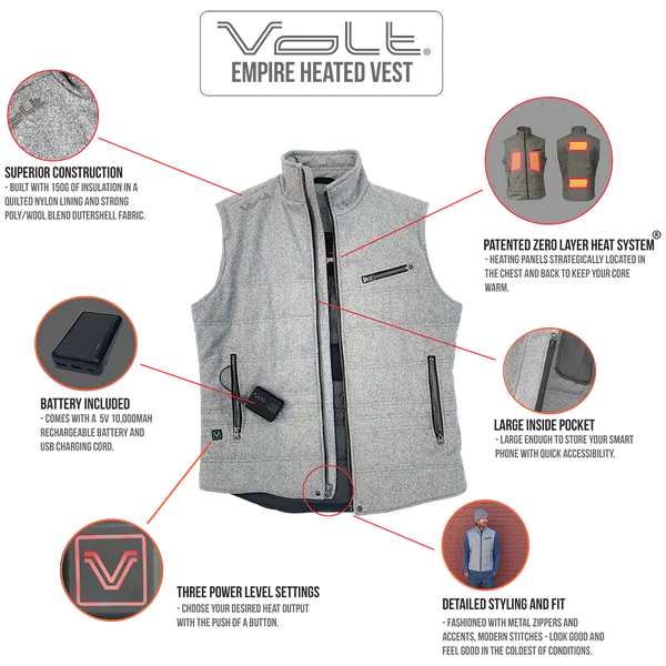 EMPIRE 5v Heated Vest by Volt