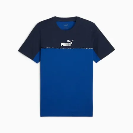 Essentials Block Tape Men's T-Shirt | Cobalt Glaze | PUMA SHOP ALL PUMA | PUMA 