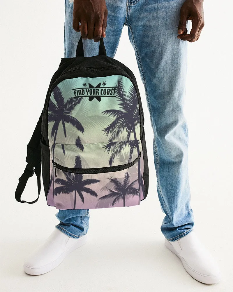 Find Your Coast Palm Paradise Small Canvas Backpack