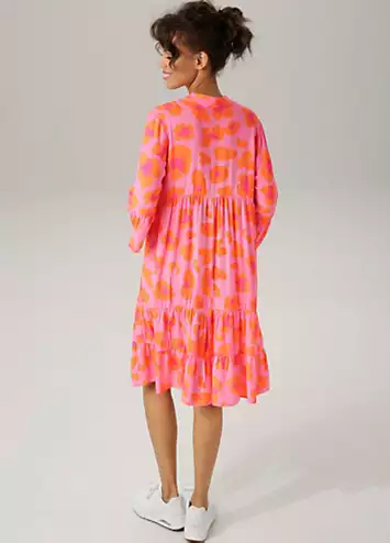 Floral Print Tunic Dress by Aniston | Look Again