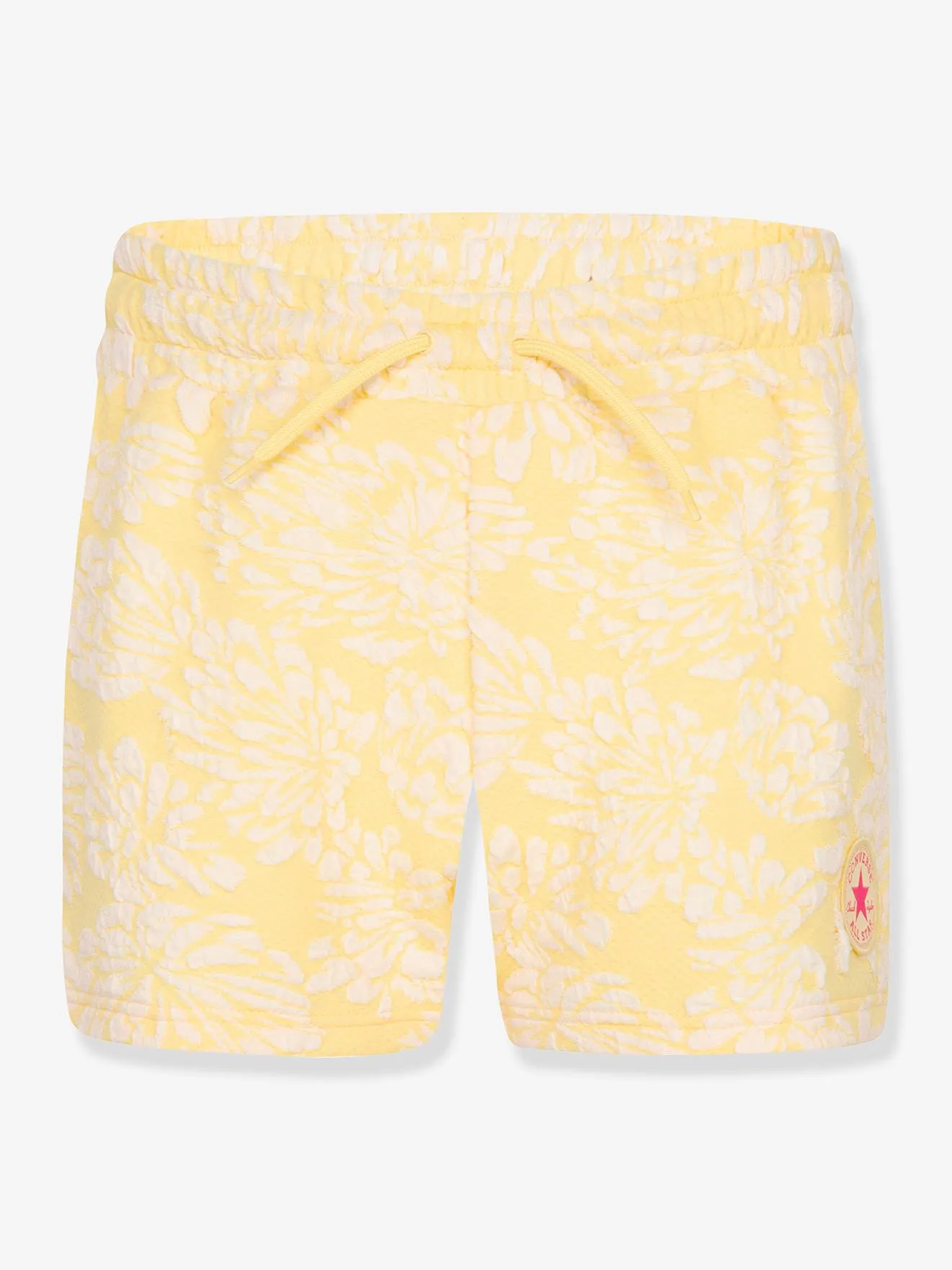 Floral Shorts for Girls, by CONVERSE - pastel yellow