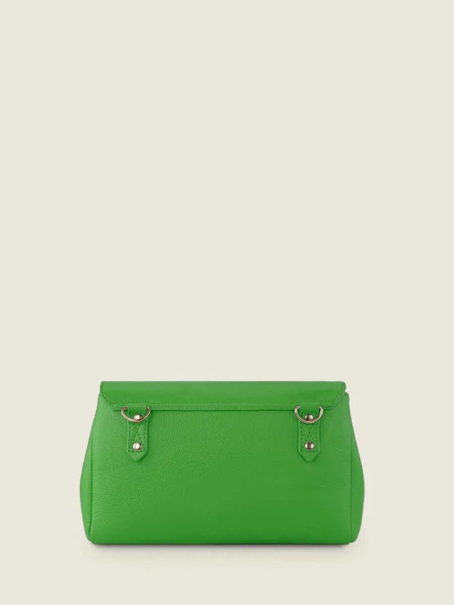 Green Leather Cross-body Bag - Suzon M Sorbet Kiwi | PAUL MARIUS