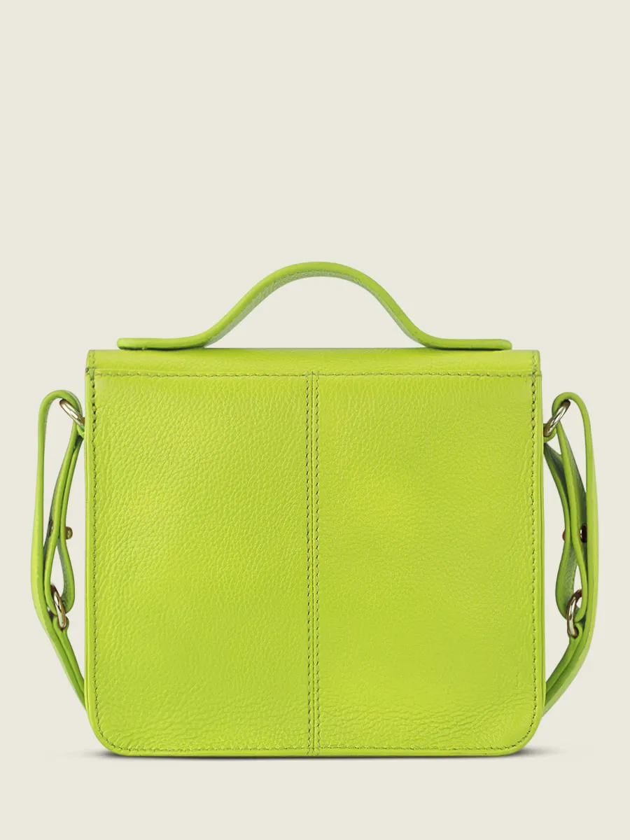 Green Leather Mini Cross-body Bag for Women - Mademoiselle George XS Sorbet Apple | PAUL MARIUS