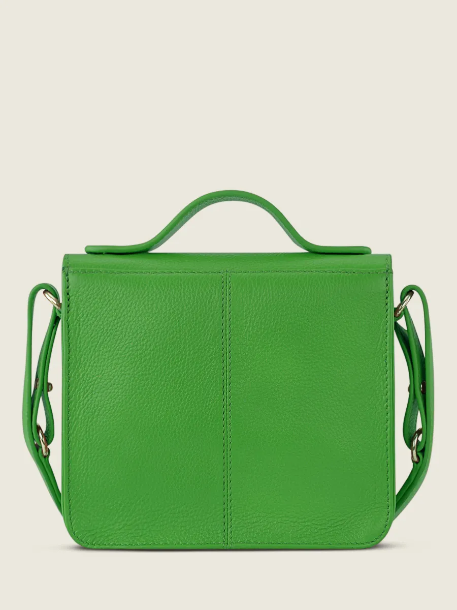 Green Leather Mini Cross-body Bag for Women - Mademoiselle George XS Sorbet Kiwi | PAUL MARIUS