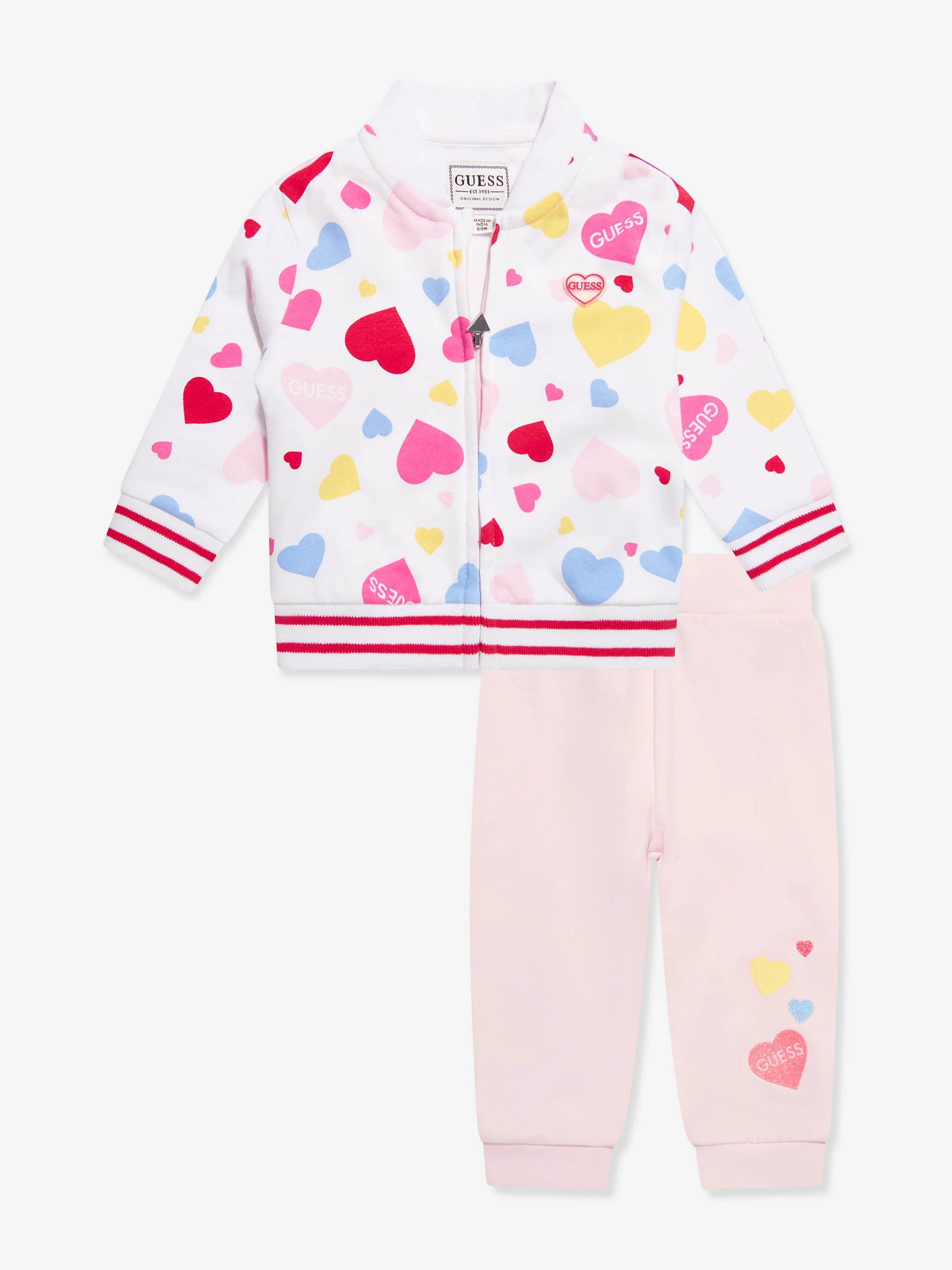 Guess Baby Girls Hearts Desire Tracksuit in Multicolour