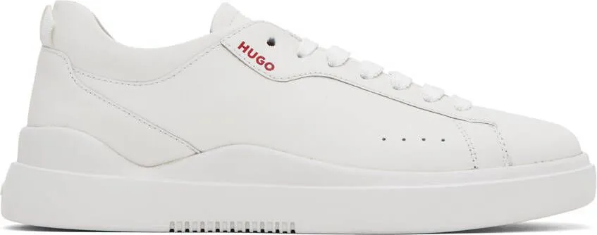 Hugo White Leather Sneakers