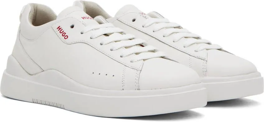 Hugo White Leather Sneakers